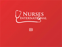 Tablet Screenshot of nursesinternational.org